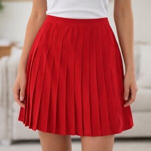 ARMANI EXCHANGE Red Pleated Skirt